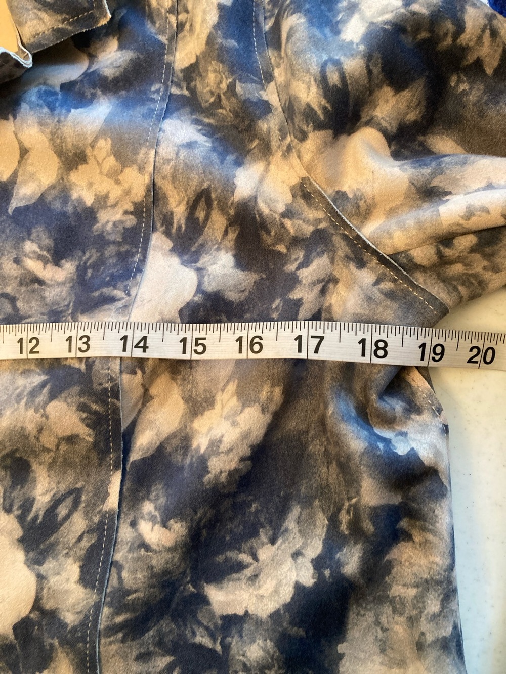 Premise Navy & Cream Floral Open Front Blazer - Picture 8 of 9